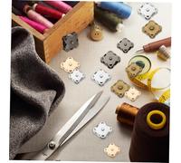 Homoyoyo 40Pcs Magnetic Snap Buttons with Sewing Magnetic Clasps for Clothing Jewelry DIY Crafts Purse Accessories in Silver Gun Black Bronze Light Gold