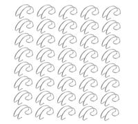 Homoyoyo 40Pcs Multifunctional Stainless Steel Cage Door Hooks for Chicken Quail Pigeon Cages Wire Hooks for Poultry and Bird Enclosures Easy Install and Home Farming Tool