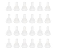 Homoyoyo 40pcs Silicone Nurser Teats for Pets Small Size, Soft Bite-resistant Rabbit Chinchilla Bunny Feeding Nipples, Replacement Silicone Pacifiers for Pet Nursing Bottles