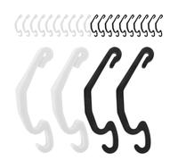 Homoyoyo 40pcs Small Pet Cage Edge Fastener and Wire Cage Buckle Set for DIY Assembly White Black Latch Accessories for Rabbit Hamster