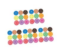 Homoyoyo 45pcs Math Manipulatives Fraction Tiles Fraction Learning Number Circles Math Learning for Circular Childrens Montessori Puzzle Eva