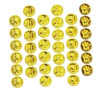 Homoyoyo 48Pcs Pirate Element Coins Fun Gaming Props for Pirate Themed Parties Lightweight Treasure Coins for Celebrations Educational Counting and Halloween Decorations