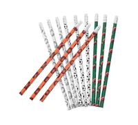 Homoyoyo 48pcs Sports Theme Pencils with Eraser Toppers for Basketball and Football Design Wooden Pencils in Bright Colors Graphite Core for Writing and Drawing Sports Party Favors and