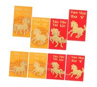 Homoyoyo 48pcs Vietnamese Lunar Year Red Envelopes Paper Money Packets Year of Horse Creative Artistic Design for Spring Festival Gifting and Celebrations