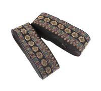 Homoyoyo 4cm Ethnic Style Jacquard Ribbon 2 Rolls DIY Polyester Decorative Webbing for Garment Making, Sewing, Craft Accessories