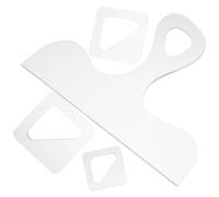 Homoyoyo 4pcs Acrylic Cutting Board Handle Template Set for Kitchen Tool Woodworking Stencils for Cutting Board Making Charcuterie Handle Tracing Gadget