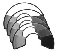 Homoyoyo 4pcs Adjustable Transparent Elizabethan Protective Collar for Cats Dogs Rabbits Thickened Wide Plastic Neck Cover with Anti-lick Bite Protection Adjustable Fit for Wound Healing