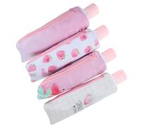 Homoyoyo 4pcs Aesthetic Pencil Pouch Cute Pencil Bag for Women Large-capacity Pu Material Toothpaste Appearance Supple and Comfortable to The Touch Stationery Organizer for School
