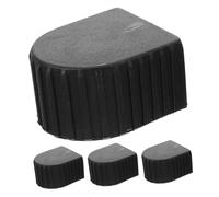 Homoyoyo 4pcs Aluminum Alloy Ladder Foot Replacement Caps Non-Slip Ladder Cushion Pads for Safety Step Top Covers Protective