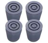 Homoyoyo 4pcs Anti-Slip Rubber Tips for Bath Chair and Cane Legs Stable Replacement Feet Covers Floor-Friendly Non-Skid Pads for Shower Chairs and Walking Canes Grey Inner