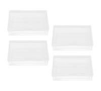 Homoyoyo 4pcs Bank Card Box Business Card Storage Box Damage Protection Use Suitable for Daily Use Can Be Put in Bag