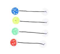 Homoyoyo 4Pcs Bell Balls for Bearded Dragon Reptile with Hanging Rope Interactive Enrichment Lizard Cage Accessories Wear-resistant