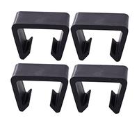 Homoyoyo 4pcs Black Chair Fastener Clips Rattan Made Creative Sofa Clip for Home Office Shop Easy to Use Non- Furniture Accessory