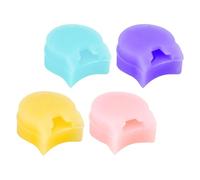 Homoyoyo 4pcs Black Silicone Clarinet Thumb Pads Lightweight Thumb Rest Protectors with Good Stability and Protection for Comfortable Playing Random Color