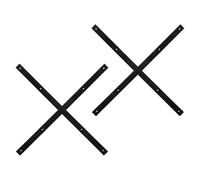 Homoyoyo 4pcs Black Skateboard Grind Rails Rib Bone Protectors 14.34x0.71x0.28in Plastic Deck Rail Guards for Beginner Skateboards Longboards Scooters