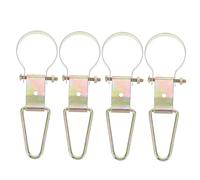 Homoyoyo 4pcs Bracket Hangers Hanger Hook Wall-Mounted Bracket Hanging Bracket Holder Safety Wall Hook Beige Iron