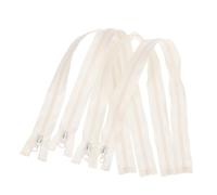 Homoyoyo 4pcs Bulk Close End Resin Zippers for Sewing Clothes Invisible Zippers for Pants Shirts Jackets Zips for DIY Crafts Garment and Costume Decorating