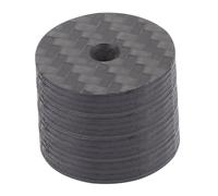 Homoyoyo 4pcs Carbon Fiber Speaker Isolation Pads Spikes Feet 25x5mm Soundproof Shock Absorption for Audio Amplifiers and Hifi Speakers