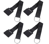 Homoyoyo 4pcs Cello Non-slip Belt Stopper Holder Set with Antiskid Plate, Endpin Anchor Pads for Cello Spike Protection and Floor Stability, Black Instrument Accessory for Cellists