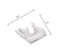 Homoyoyo 4pcs Ceramic Ocarina Stand Hand Shaped Holder for 6-hole and 12-hole Ocarinas Instrument Accessory Base for Musical Wind Instruments