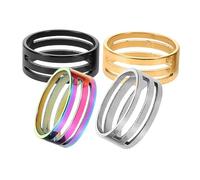 Homoyoyo 4pcs Circle Jump Ring Tool Jump Ring Opening Tool for Jewelry Making Stainless Steel Jewelry Making Supplies Opening