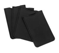 Homoyoyo 4pcs Comb Storage Bag Mustache Comb Case Portable Multifunctional Design Pu Fake Leather Sturdy Travel Home Use for Hairstylists and Makeup Artists