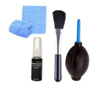 Homoyoyo 4pcs Computer Cleaning Kit Screen Cleaner Brush Set Air Blower 20ml Cleaning Fluid Microfiber Cloth for Laptops Tvs Monitors Dust Removal Tools