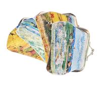 Homoyoyo 4pcs Cosmetic Portable Bags Set for Travel, Creative Pu Leather Small Decorative Coin Purses with Metal Details, Good Storage and Item Protection for Women and Girls