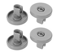 Homoyoyo 4pcs Dishwasher Lower Rack Wheel Roller Dishwasher Rack Pulley Compatible for Aeg Appliance Parts