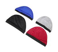 Homoyoyo 4Pcs Disposable Bathing Caps for Women Versatile Hair Protective Sleeping Hats Lightweight Travel Friendly Design for Family Use Mixed Colors