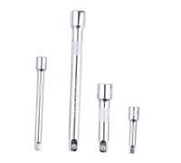 Homoyoyo 4pcs Drive Socket Extender Set Vanadium Steel Ratchet Hand Tool Extension Bars for Reach Fasteners Auto Repair and Tightening in Confined Spaces