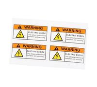 Homoyoyo 4pcs Electrical Warning Stickers for Professional Operation Adhesive Labels Visible Safety Signs for Electric Panels Caution Against Unauthorized Use