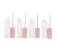 Homoyoyo 4pcs Empty Lip Gloss Bottle Square Matte Cosmetic Lip Balm Subpackaging Tube Container