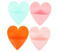 Homoyoyo 4pcs Facial Cleansing Brush Exfoliating Skin Care Tool for Gentle Cleansing Blackhead Removal and Massage Travel Friendly Design and Transparent Pink