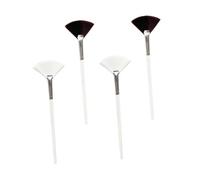 Homoyoyo 4pcs Facial Mask Brush Creative Design Handle Nylon Bristle Mask Tool for Face Applicator for Home Salon Use