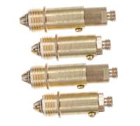 Homoyoyo 4pcs Full Copper Popup Drain Stopper Core Press Type Sink and Tub Drain Plug Replacement for Bathroom Wash Basin Compatible with Bathtubs and Basins