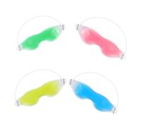Homoyoyo 4pcs Gel Eye Mask Cold Compress Cooling Eye Mask for Puffiness Sleeping Reusable Set Blue Green Red Yellow for Relaxation and Relief