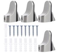 Homoyoyo 4pcs Glass Shelf Bracket Shelf Brackets Zinc Alloy Adjustable Strong Bearing Capacity Fine Grinding for Bathroom and Bedroom