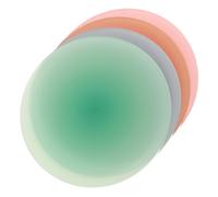 Homoyoyo 4Pcs Gradient Color Acrylic Coasters Set Non-Slip Drink Cup Mats for Coffee Table Desk Office Kitchen Home Decor (Blue, Orange, Green, Gradient)