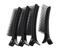 Homoyoyo 4Pcs Grip Clips for Hair Sectioning,Non-slip Hair Clips Comb Styling Professional Hair Clips for Salon Hair Styling Dying Haircuts