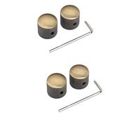 Homoyoyo 4pcs Guitar Effects Pedals Metal Electronic Control Knobs for Volume and Tone for Guitar and Bass Players