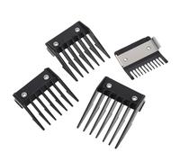 Homoyoyo 4pcs Hairdressing Tool Barber Accessories 3.94x1.57x0.79 Inch Easy to Prune Add Styles Client Trimming Home Positioning Comb Locator Random Color