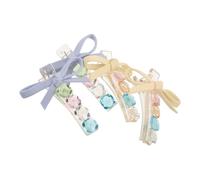 Homoyoyo 4pcs Heart-shaped Crystal Hair Clip Cute Mini Bow Clips Crystal Beads for Valentine Day Lightweight and Travel-friendly for Women Daily Wear and Special Occasions