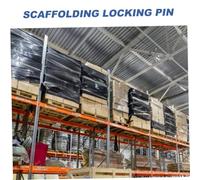Homoyoyo 4pcs Heavy Duty Steel Scaffold Pins Thickened Scaffolding Coupling Connectors with Spacing for Secure Mobile Scaffold Fastening and Enhanced Stability