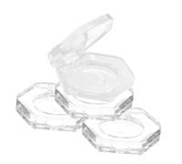 Homoyoyo 4pcs Hexagon Eyeshadow Pans Empty Eyeshadow Pan 26.3mm Inner Diameter Refillable Reusable as Sturdy Material for Professional Dressers and Working Shopping with Empty Blusher Case