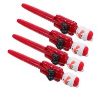 Homoyoyo 4pcs Interactive Boxing Santa Ballpoint Pen Lightweight Ergonomic Grip Novelty Xmas Writing Tool for Holiday Party Favors Stocking Stuffers and Fun Office School Supplies
