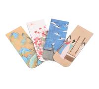 Homoyoyo 4pcs Magnetic Bookmark Clips Set with Delicate Chic Design, Comfortable Hand Feel and Safe to Use, for Homes and Offices, Beautiful Magnetic Page Markers for Books