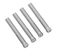 Homoyoyo 4pcs Nail Drill Chuck Collet Stainless Steel Spring Clamp High Stability Fast Bit Replacement for Precise Manicure and Polishing