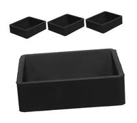 Homoyoyo 4pcs Non Slip Rubber Furniture Wheel Stoppers for Sofa Bed Chair Stable Locking Caster Cups Floor Protectors Compact Design Prevents Sliding and Scratches for Home and Office Use