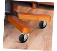 Homoyoyo 4pcs Nylon Chair Caster Wheels with Brake All-directional Office Furniture Casters for Cabinets Laundry Racks Flower Pots Stable Base Replacement Wheels for Smooth Mobility and